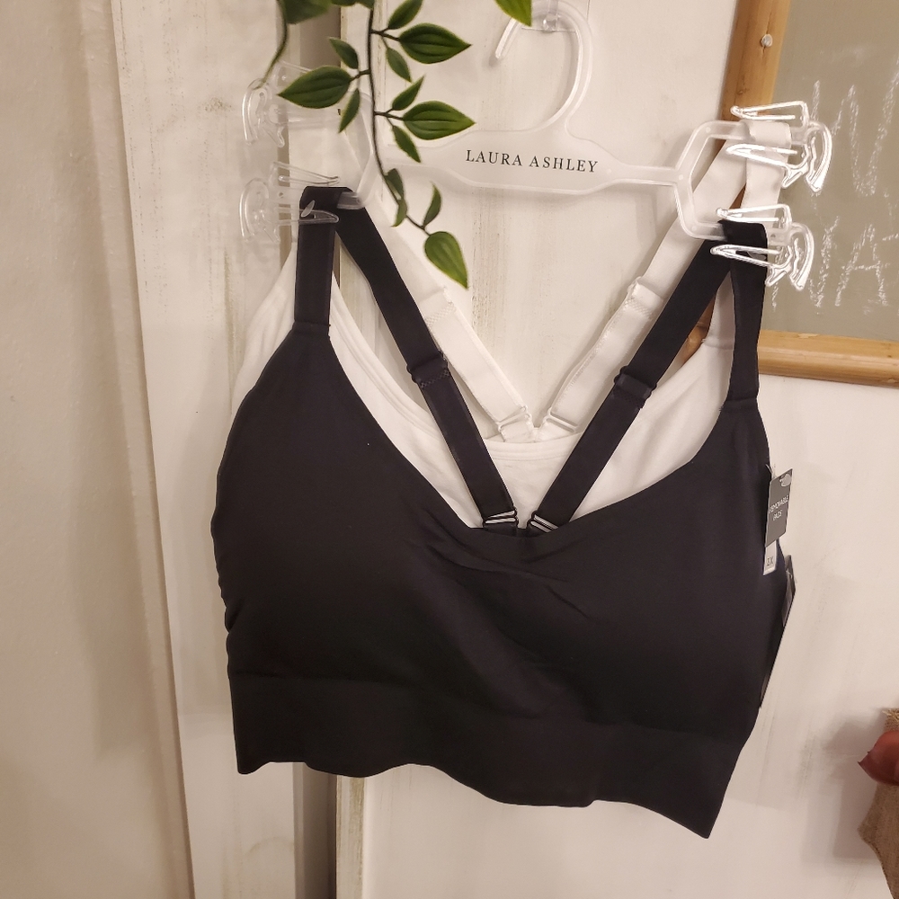 Laura Ashley 2pc super soft sports bras - Picture 1 of 6